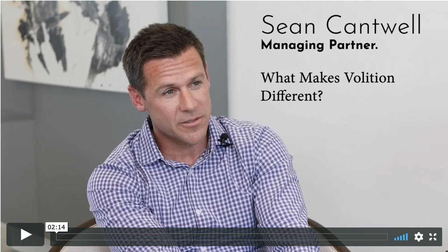 Sean Cantwell What Is It Like To Work With Volition Capital